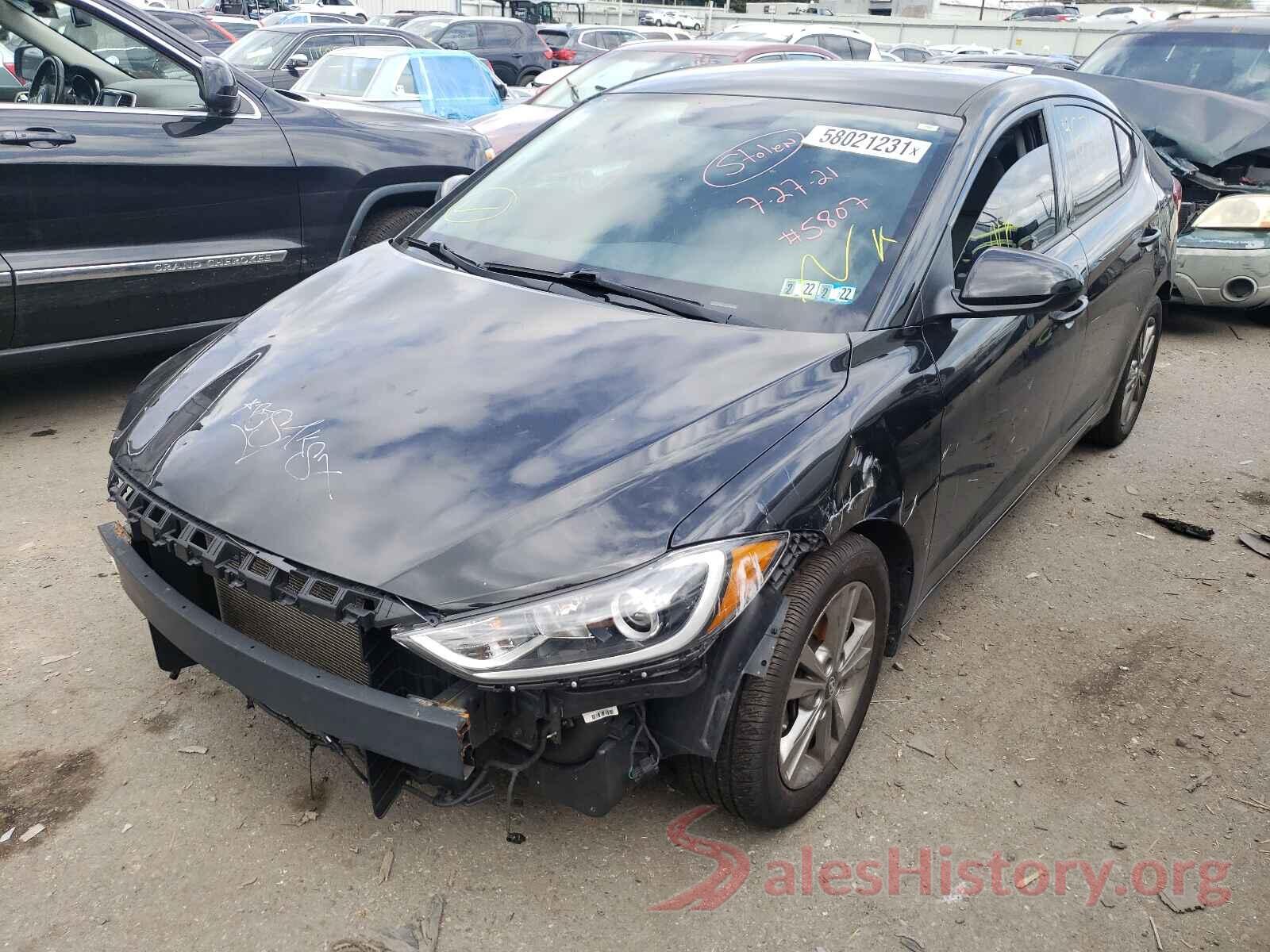 5NPD84LF8JH365807 2018 HYUNDAI ELANTRA