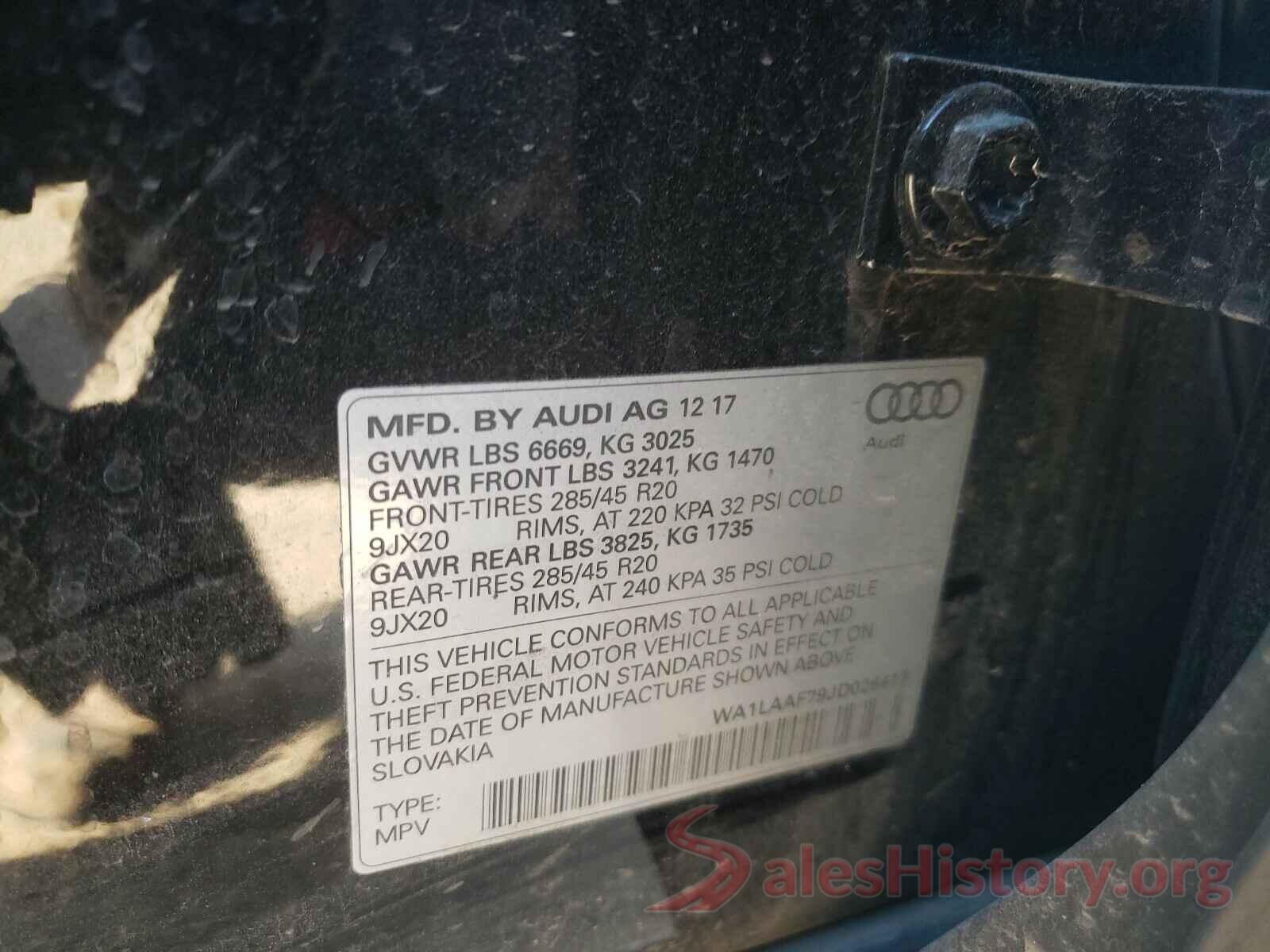 WA1LAAF79JD026413 2018 AUDI Q7