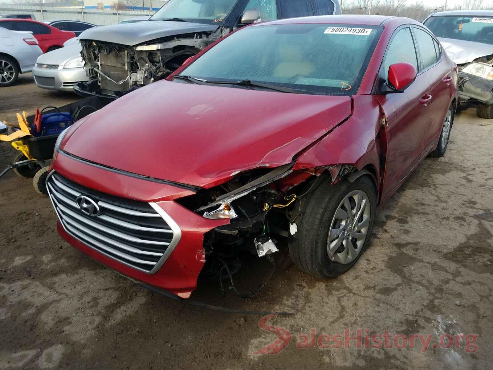 KMHD74LF3HU391858 2017 HYUNDAI ELANTRA