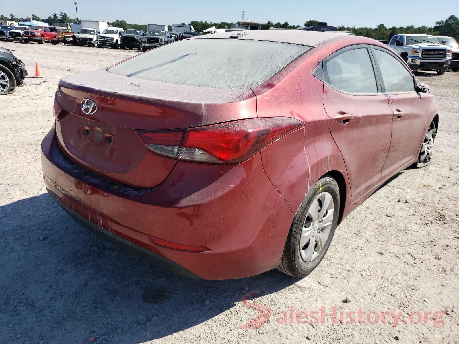 5NPDH4AE3GH702967 2016 HYUNDAI ELANTRA