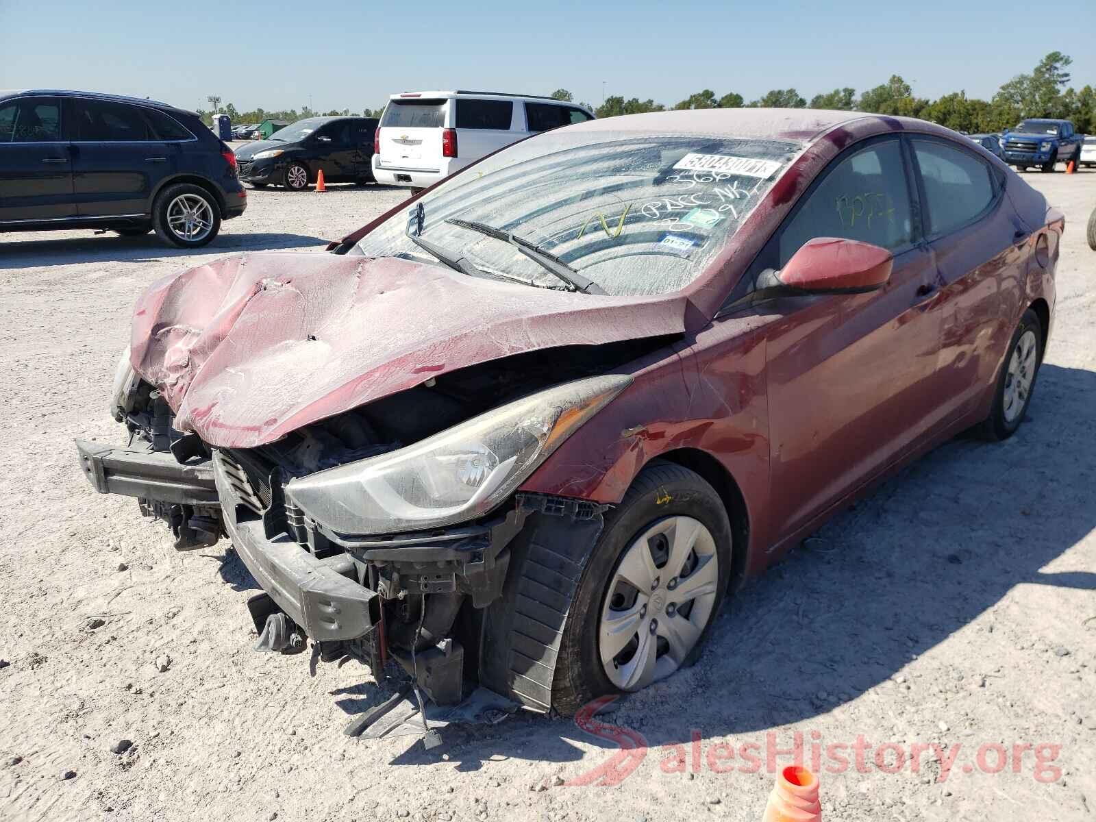 5NPDH4AE3GH702967 2016 HYUNDAI ELANTRA