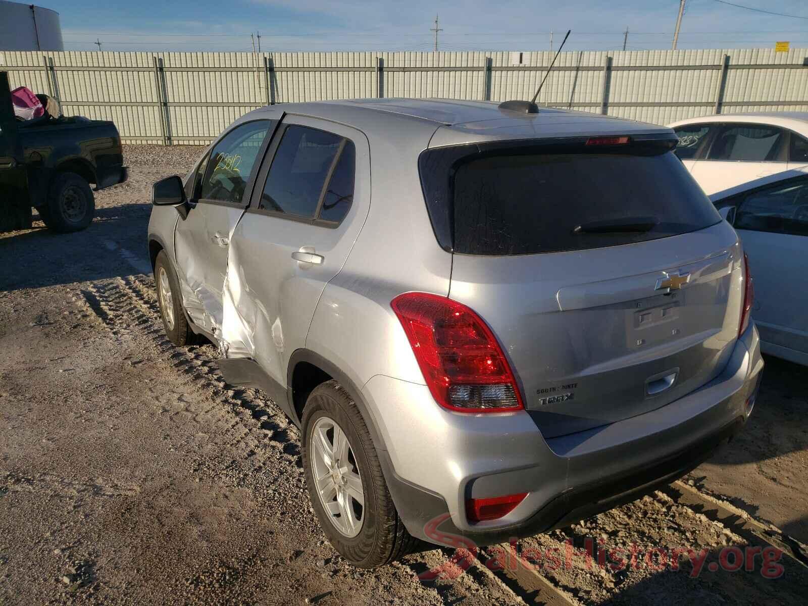 KL7CJKSB8LB039543 2020 CHEVROLET TRAX