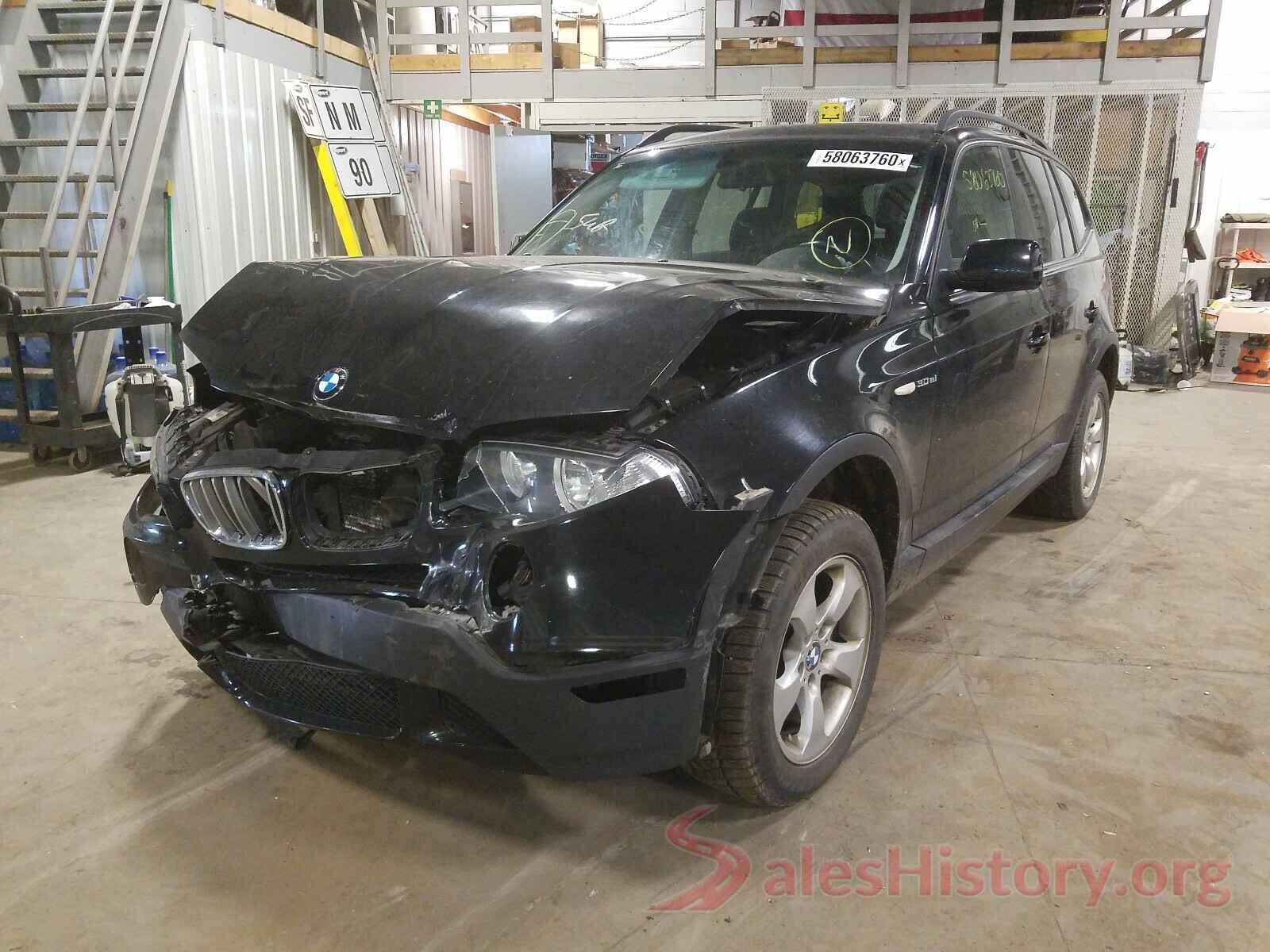 WBXPC93448WJ21957 2008 BMW X3