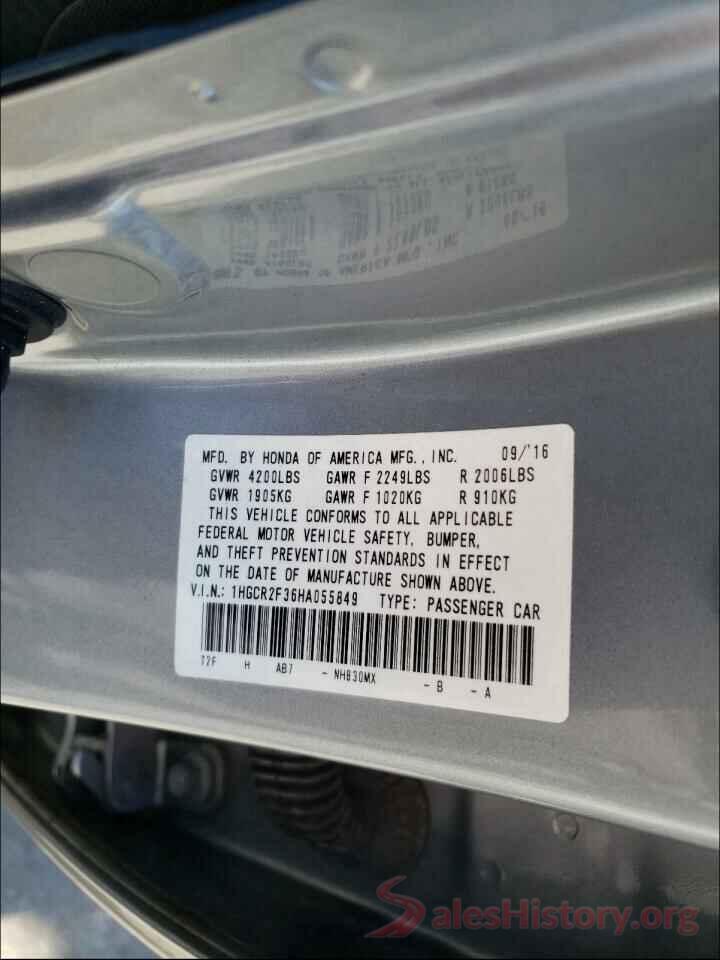 1HGCR2F36HA055849 2017 HONDA ACCORD