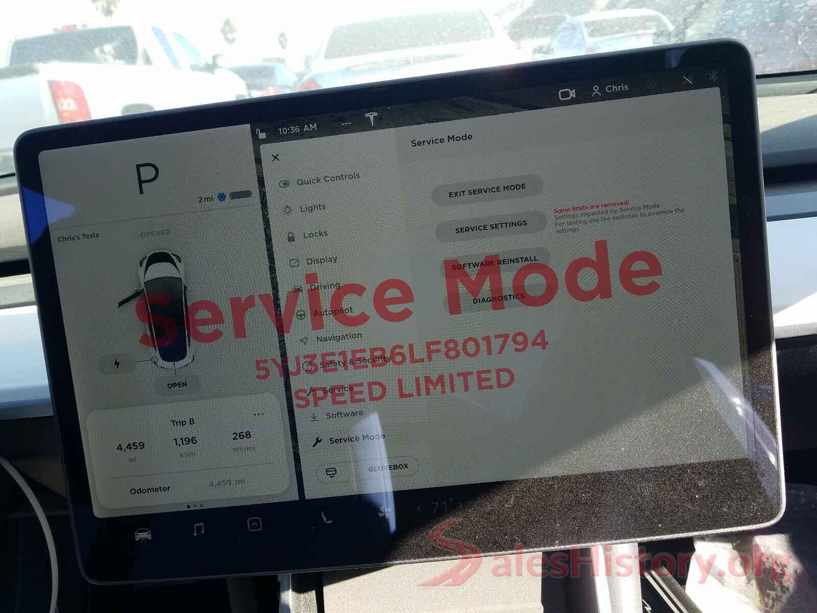 5YJ3E1EB6LF801794 2020 TESLA MODEL 3