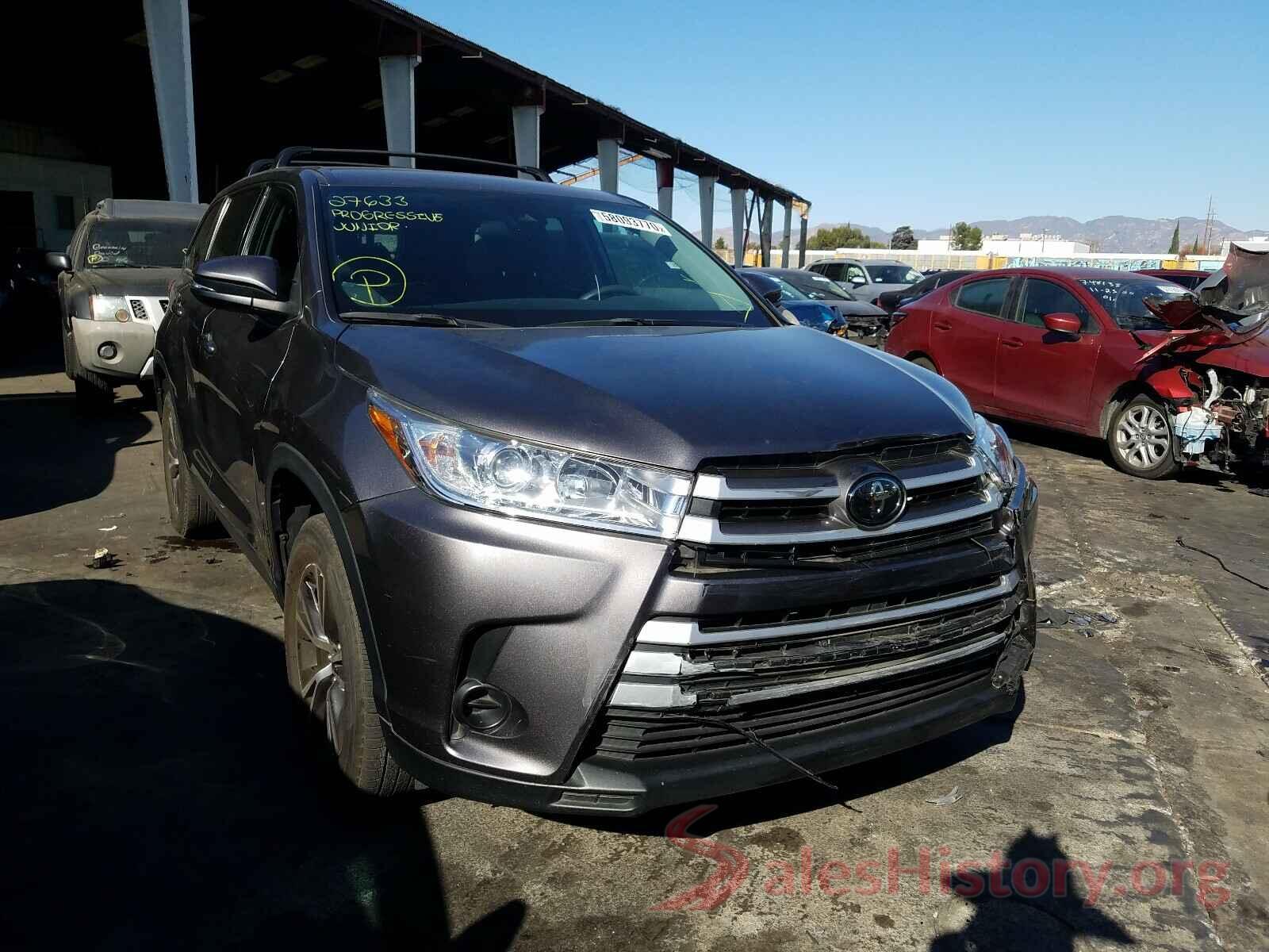 5TDZARFH9KS046884 2019 TOYOTA HIGHLANDER