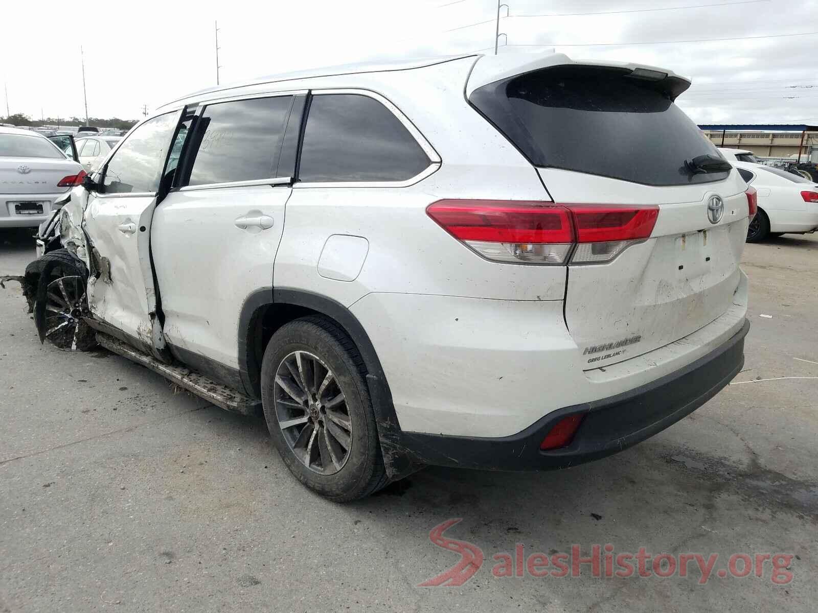 5TDKZRFH7KS348460 2019 TOYOTA HIGHLANDER