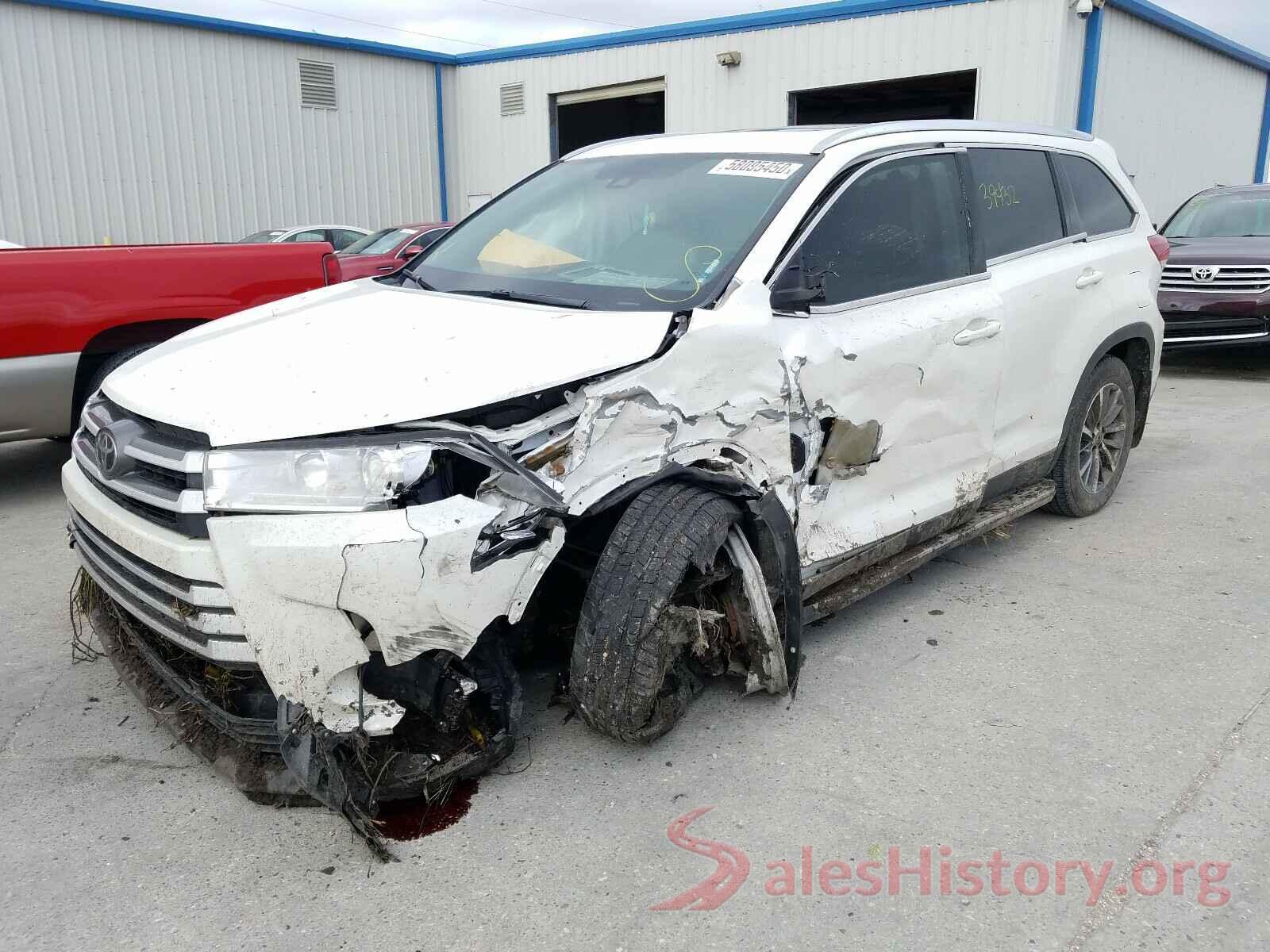 5TDKZRFH7KS348460 2019 TOYOTA HIGHLANDER