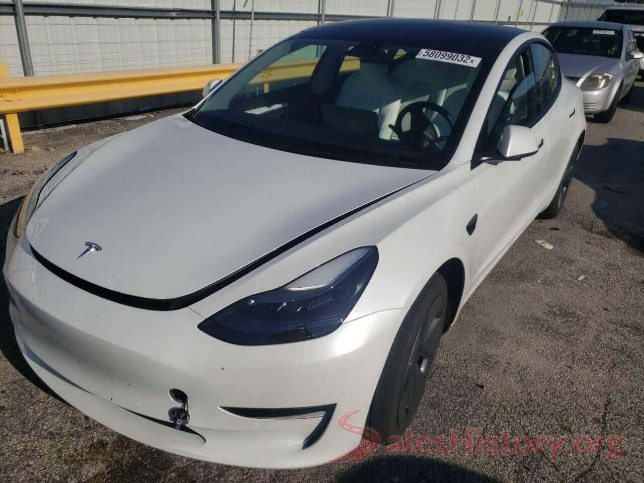 5YJ3E1EB3NF271206 2022 TESLA MODEL 3