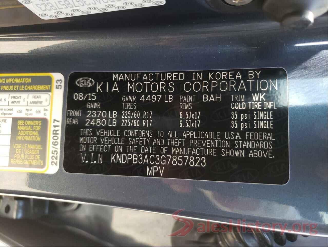 KNDPB3AC3G7857823 2016 KIA SPORTAGE