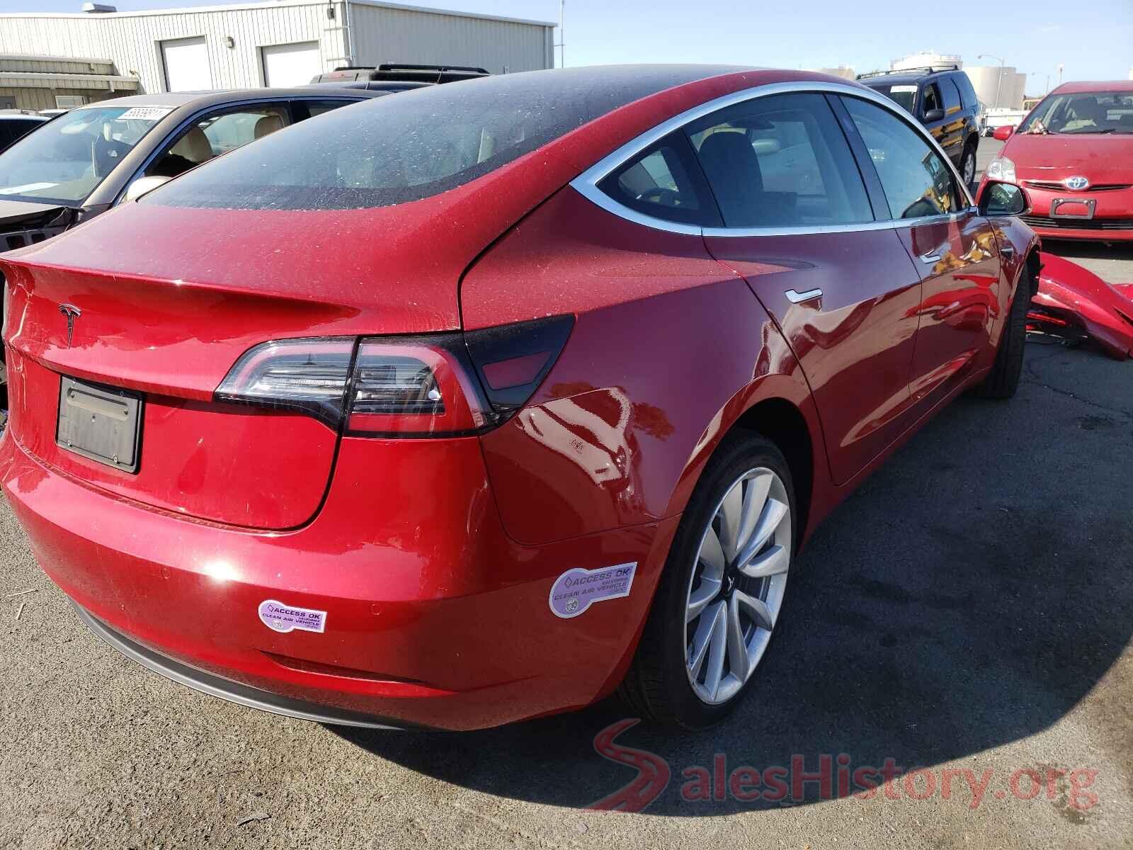 5YJ3E1EA4KF357658 2019 TESLA MODEL 3