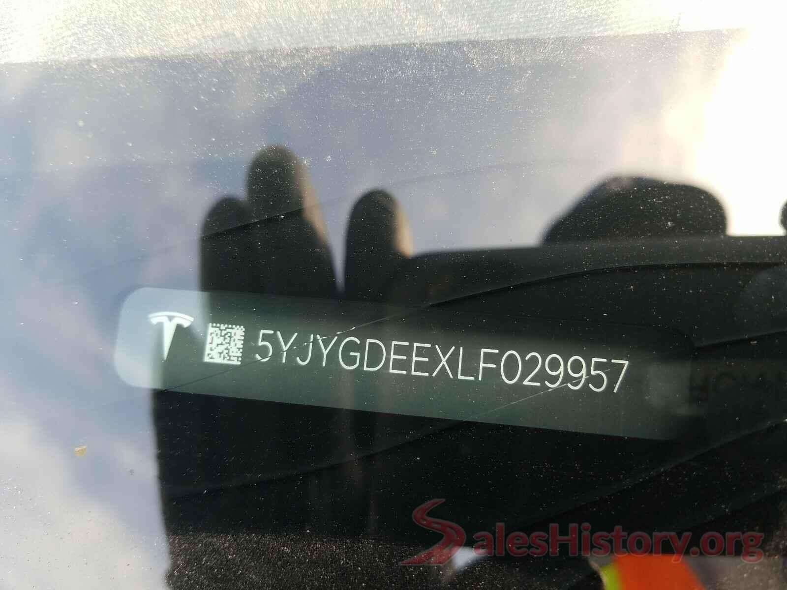 5YJYGDEEXLF029957 2020 TESLA MODEL Y