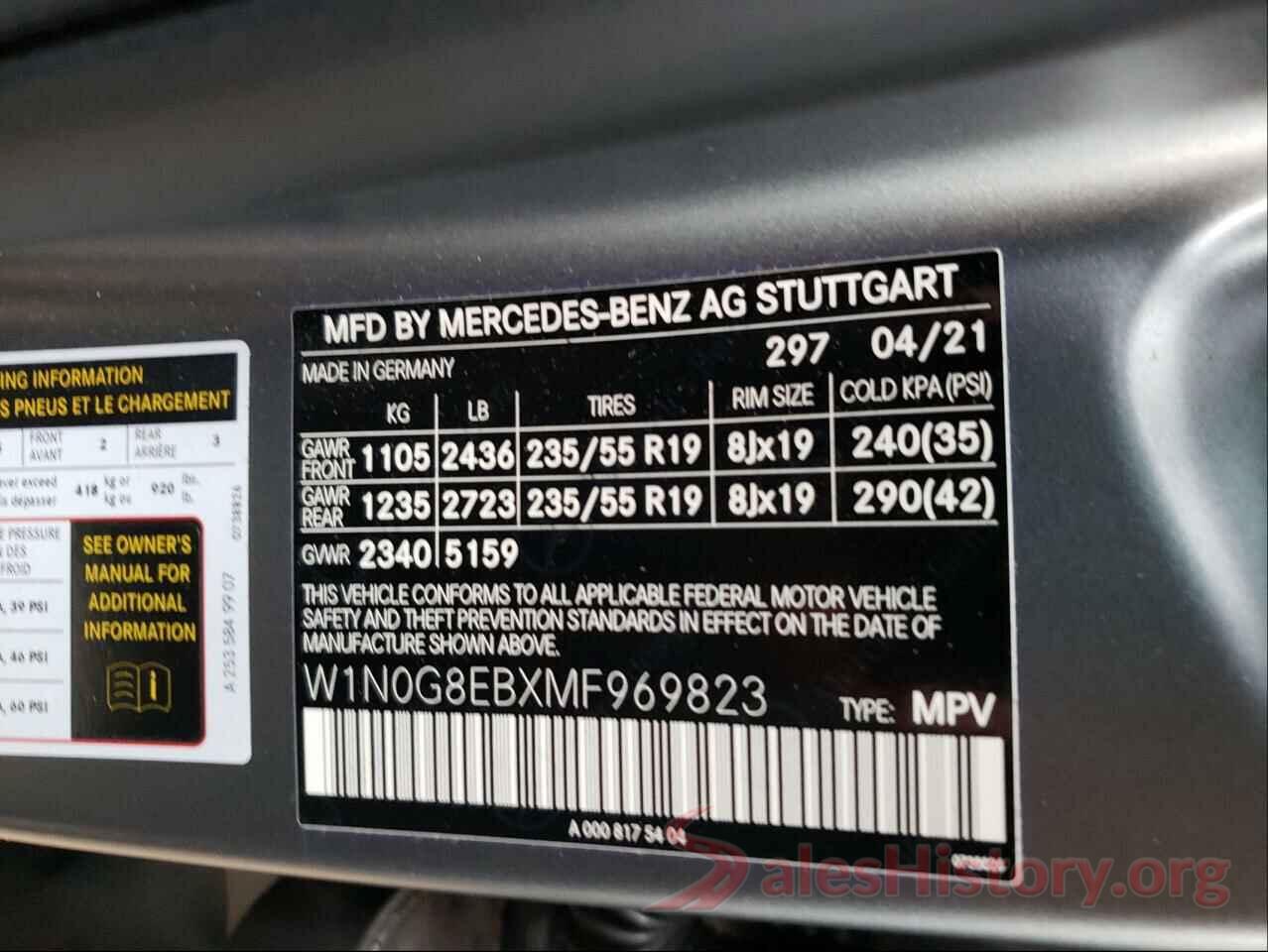 W1N0G8EBXMF969823 2021 MERCEDES-BENZ GLC-CLASS