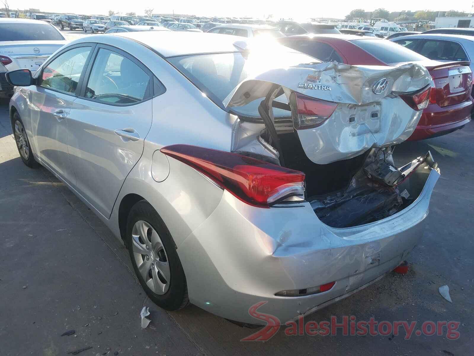 5NPDH4AE0GH746201 2016 HYUNDAI ELANTRA