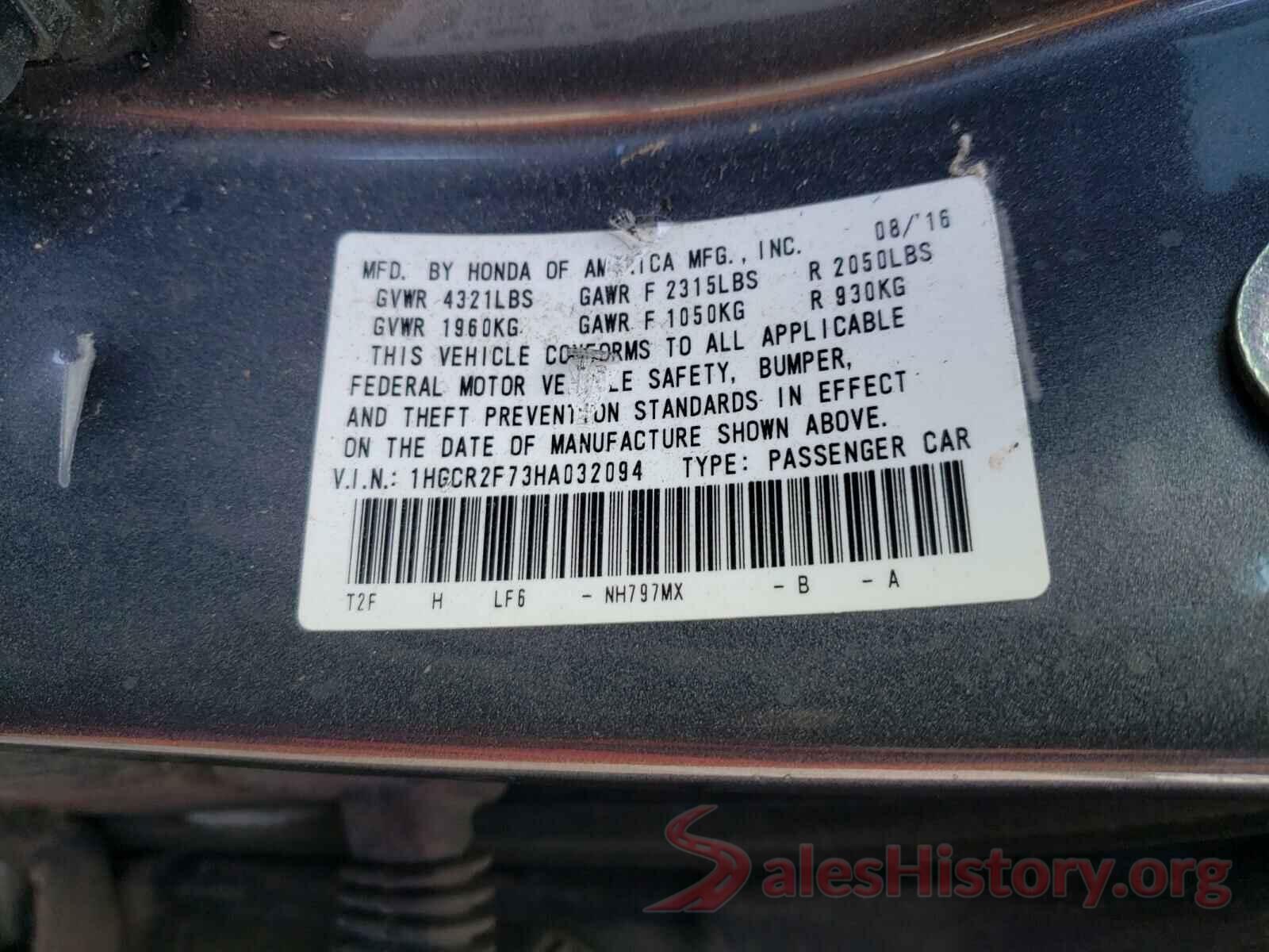 1HGCR2F73HA032094 2017 HONDA ACCORD