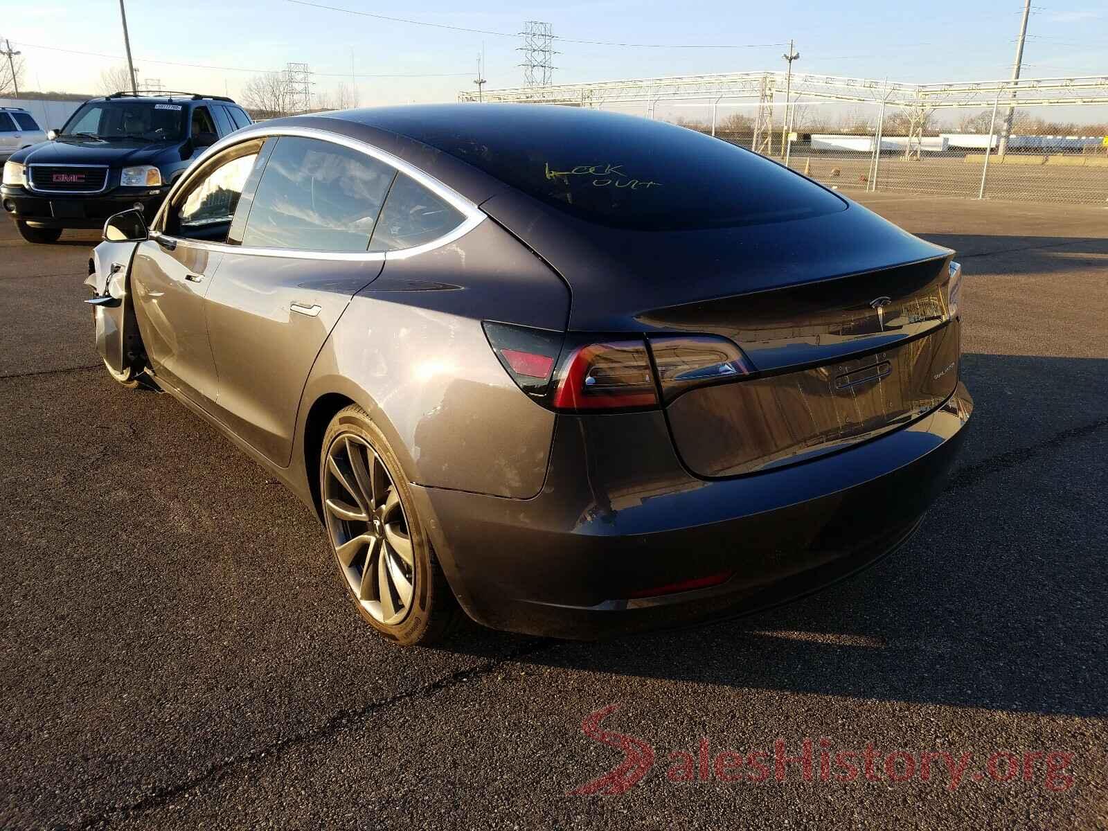 5YJ3E1EBXJF111916 2018 TESLA MODEL 3