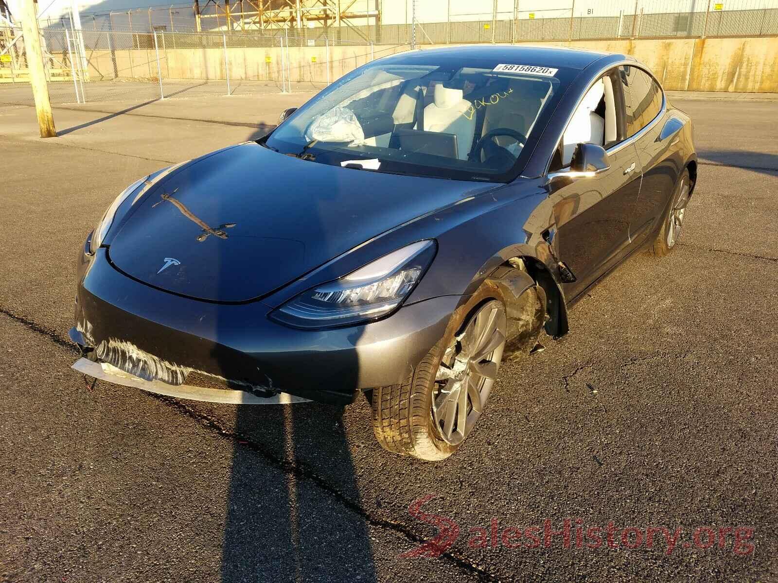 5YJ3E1EBXJF111916 2018 TESLA MODEL 3