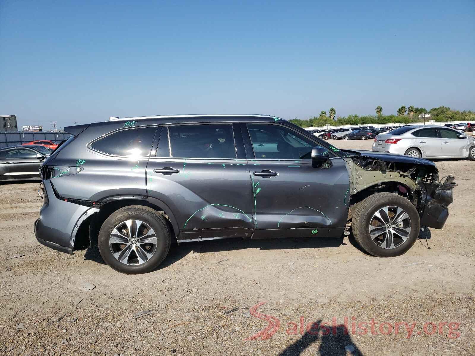 5TDGZRAH4LS016460 2020 TOYOTA HIGHLANDER