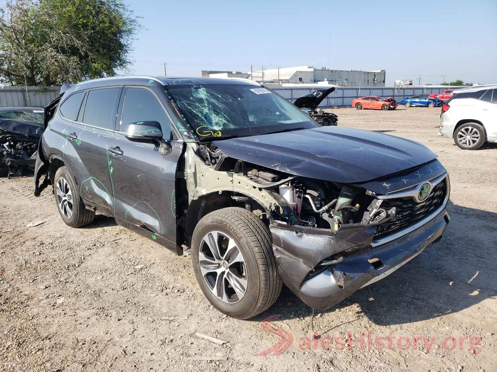 5TDGZRAH4LS016460 2020 TOYOTA HIGHLANDER