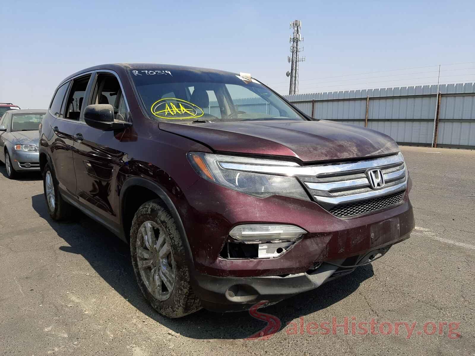 5FNYF5H12GB049658 2016 HONDA PILOT