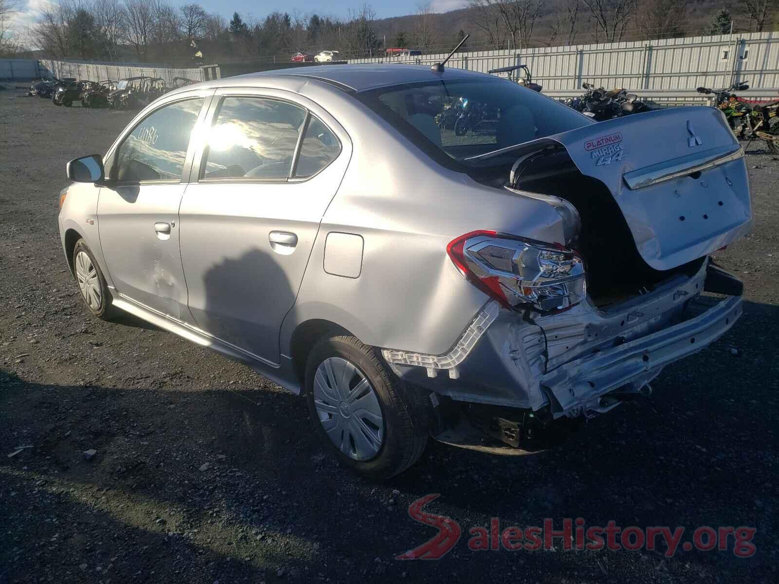 ML32F3FJ7LHF07594 2020 MITSUBISHI MIRAGE