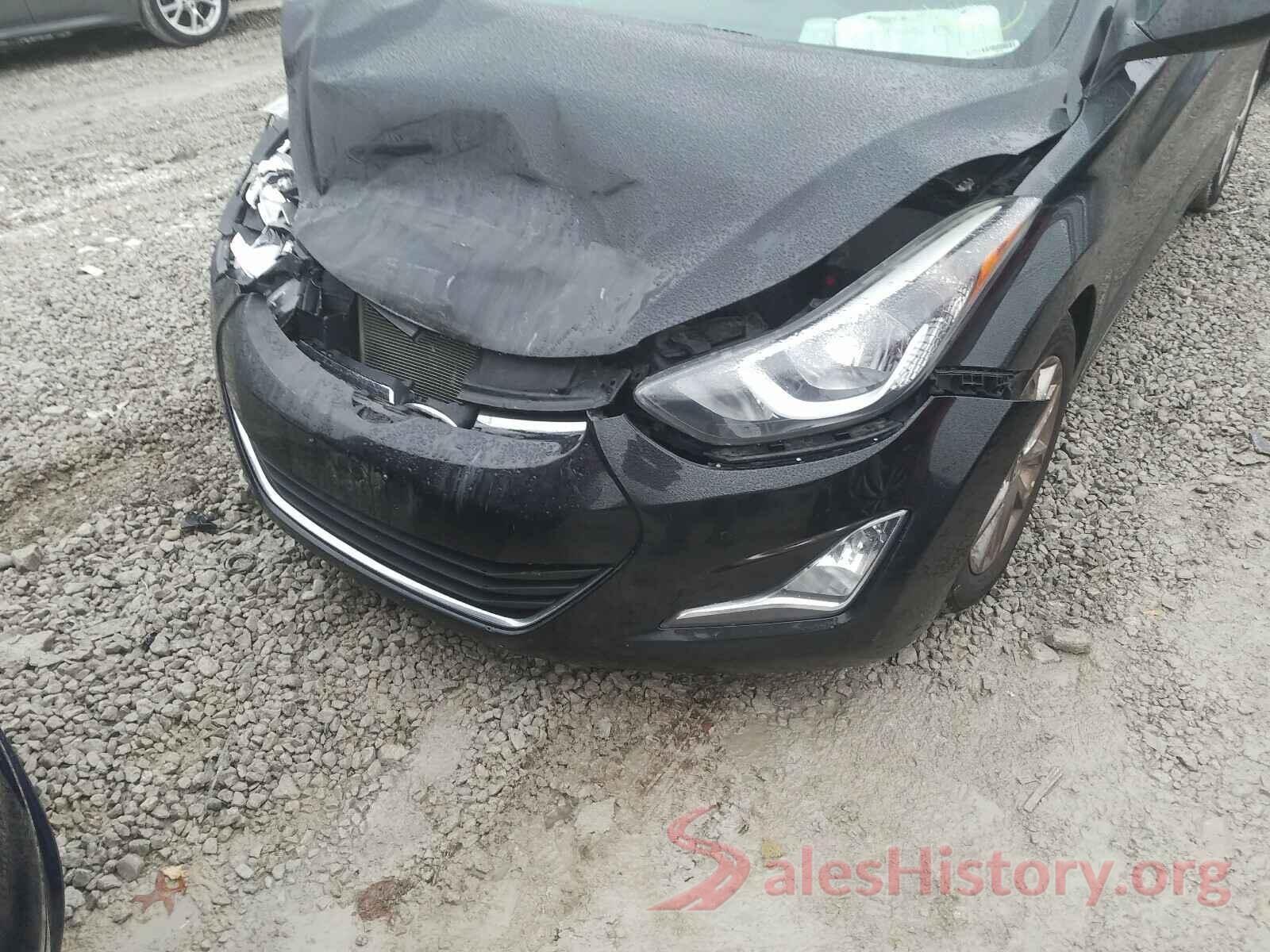 5NPDH4AE4GH653133 2016 HYUNDAI ELANTRA