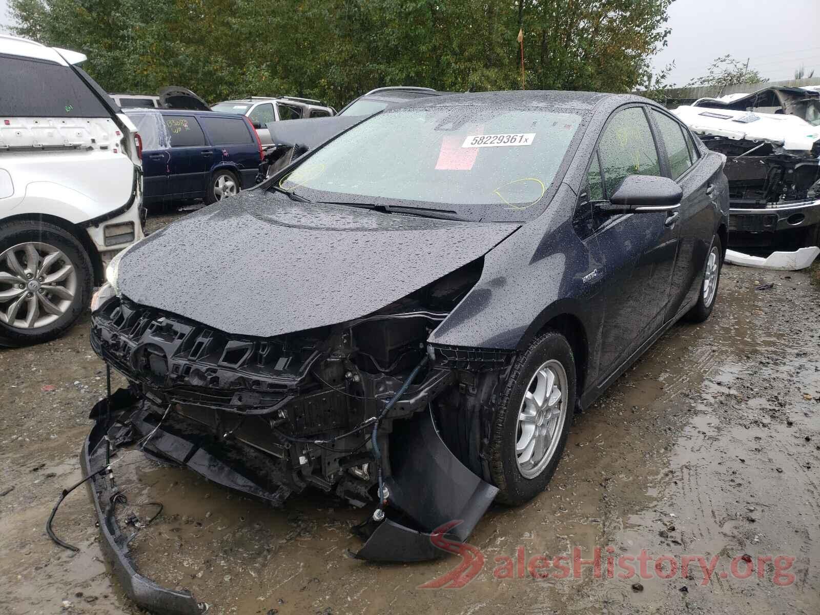 JTDKBRFU7H3040314 2017 TOYOTA PRIUS