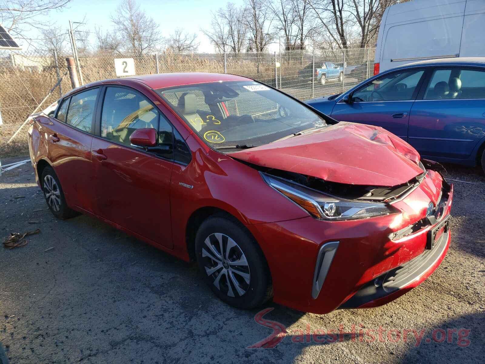 JTDL9RFU4K3002174 2019 TOYOTA PRIUS