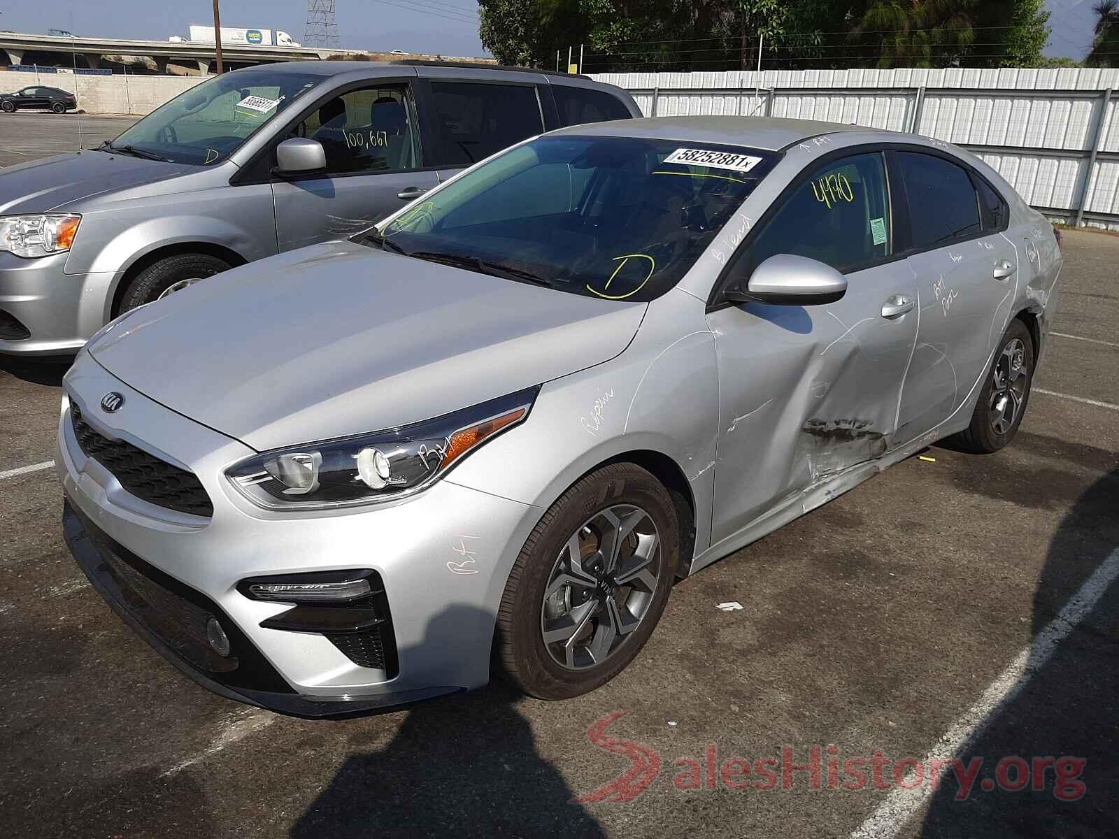 3KPF24AD1LE257841 2020 KIA FORTE