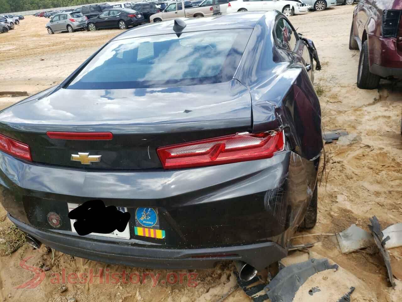2016 CHEVROLET CAMARO VIN 1G1FB1RSXG0154815, rear 3/4 view