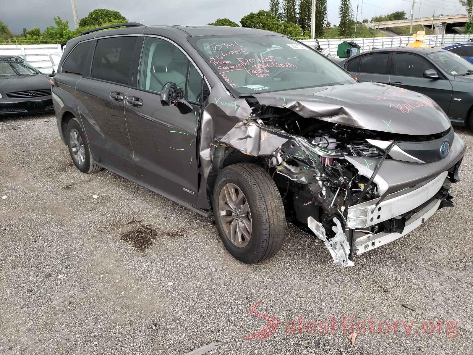 5TDBSKFCXMS020615 2021 TOYOTA SIENNA