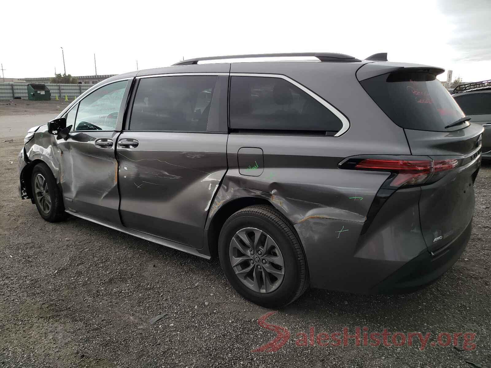 5TDBSKFCXMS020615 2021 TOYOTA SIENNA