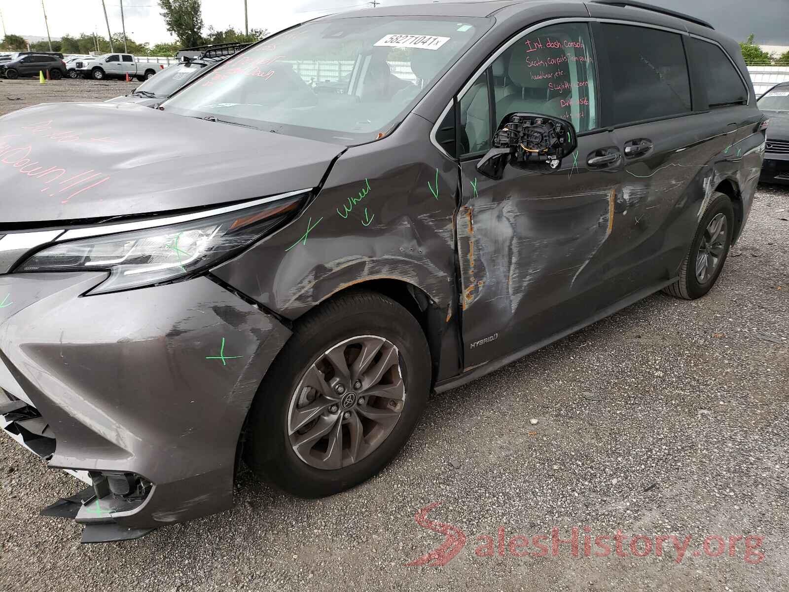 5TDBSKFCXMS020615 2021 TOYOTA SIENNA