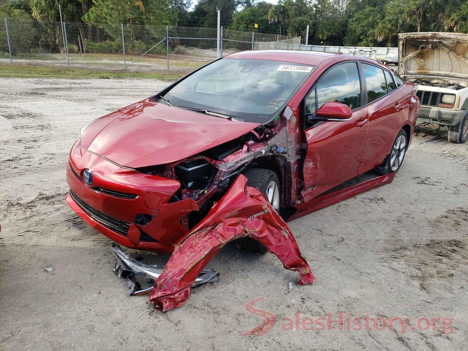 JTDKARFU4G3501907 2016 TOYOTA PRIUS