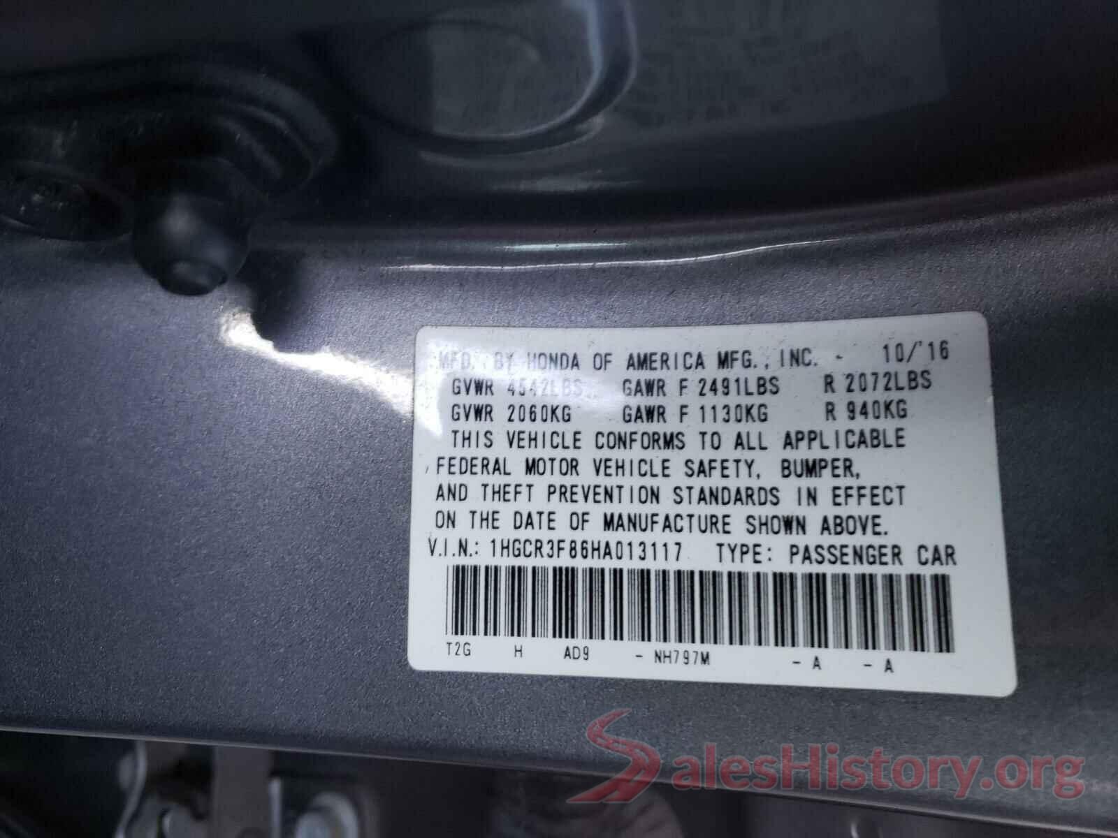 1HGCR3F86HA013117 2017 HONDA ACCORD