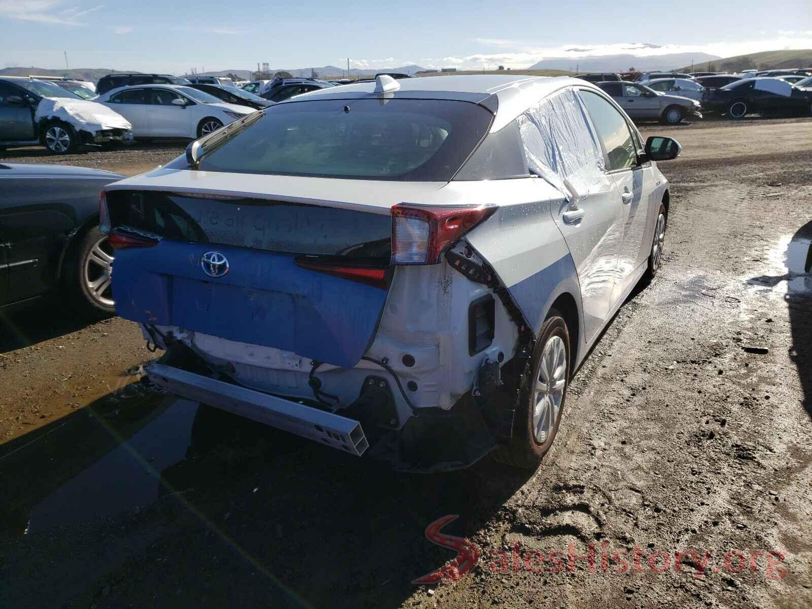 JTDKARFU1L3102950 2020 TOYOTA PRIUS