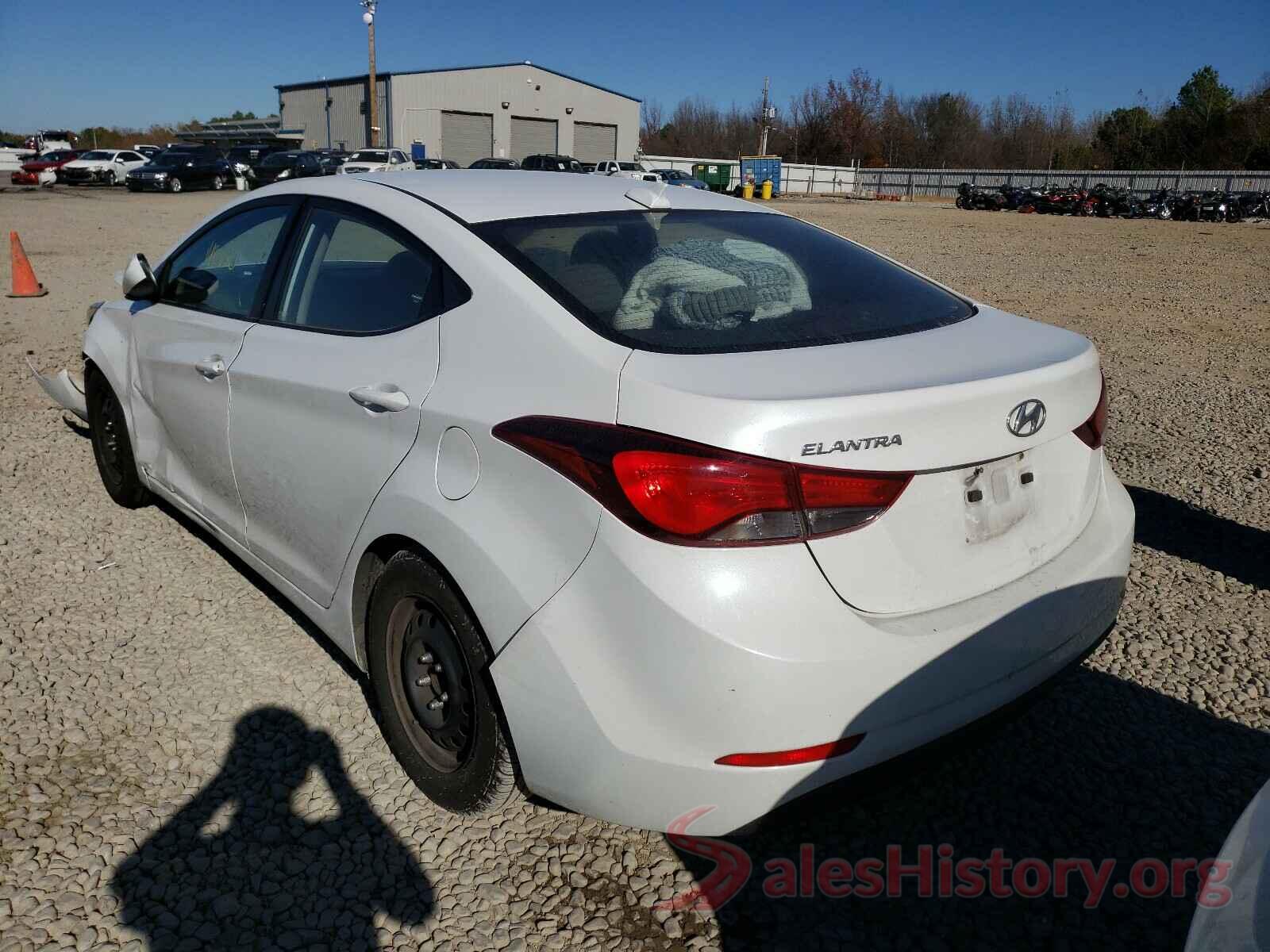 5NPDH4AE4GH706798 2016 HYUNDAI ELANTRA