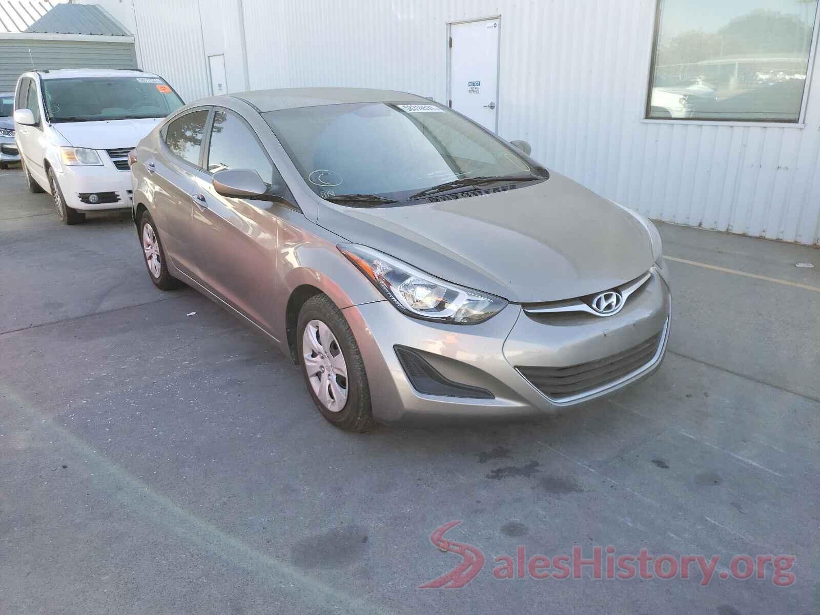 5NPDH4AE8GH716878 2016 HYUNDAI ELANTRA