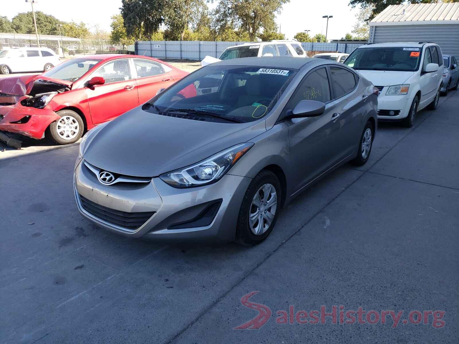 5NPDH4AE8GH716878 2016 HYUNDAI ELANTRA