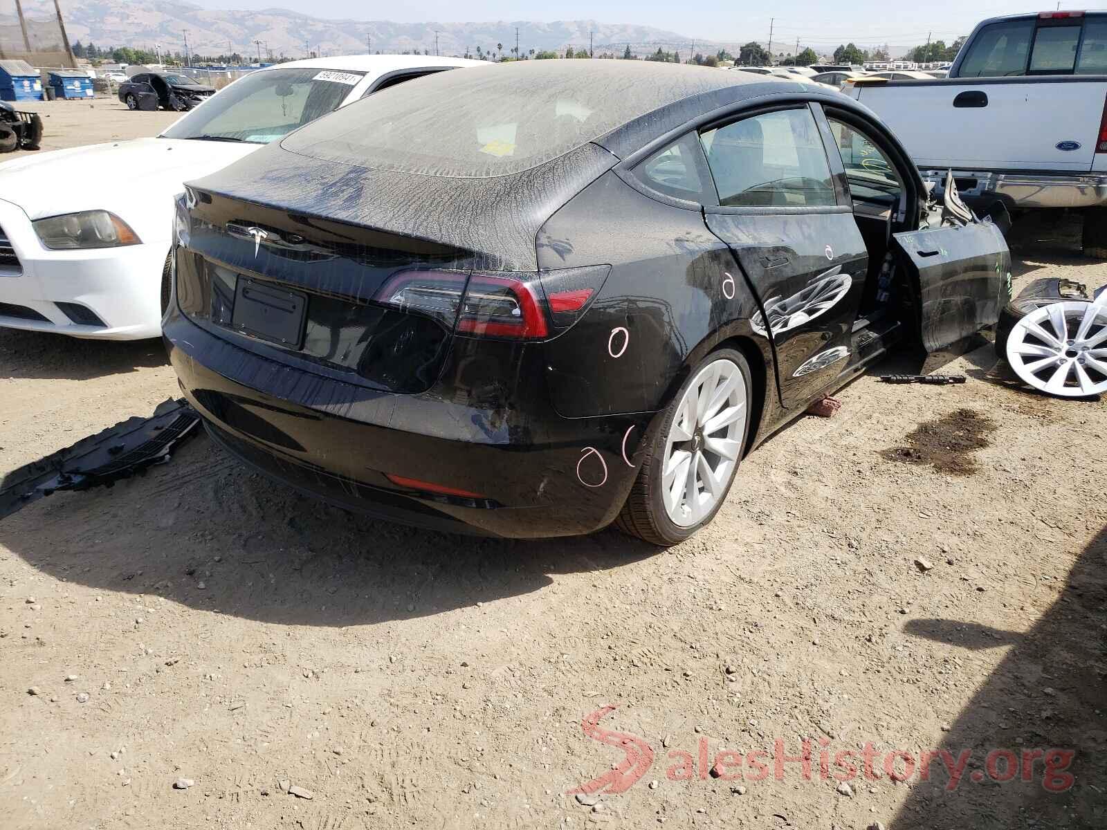 5YJ3E1EA8MF878028 2021 TESLA MODEL 3