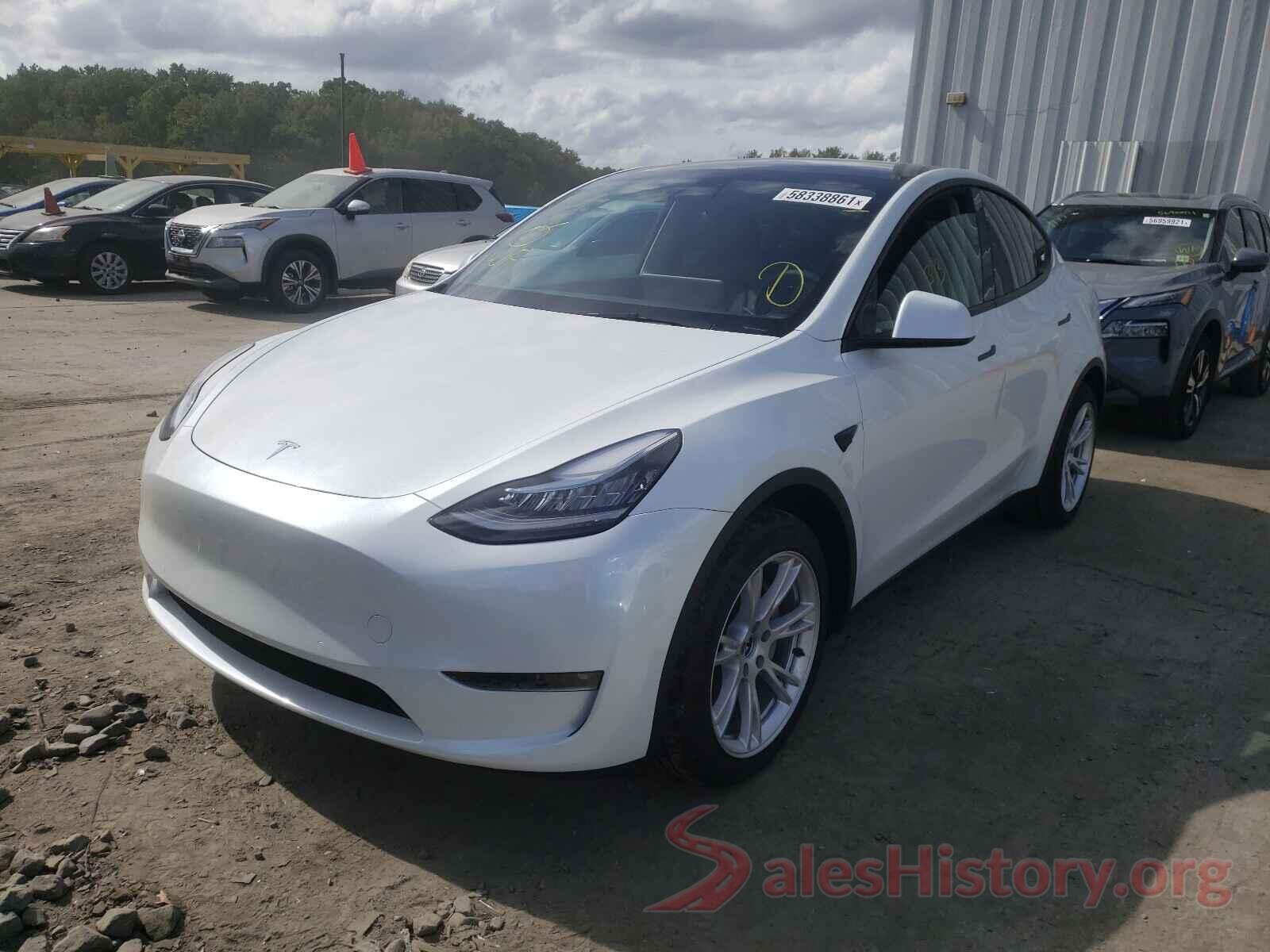 5YJYGDEE3MF255761 2021 TESLA MODEL Y