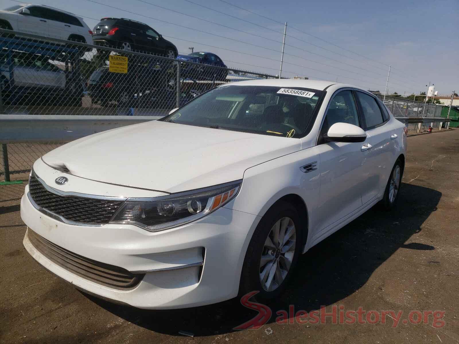 5XXGT4L37GG059543 2016 KIA OPTIMA