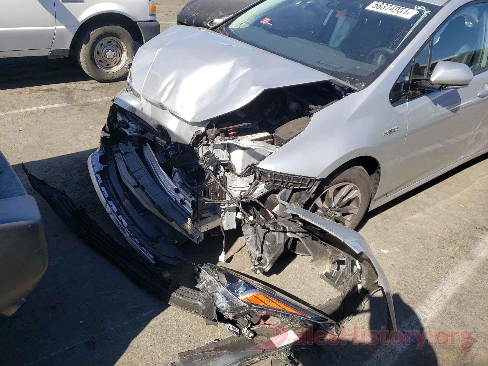 JTDKARFU0K3079949 2019 TOYOTA PRIUS