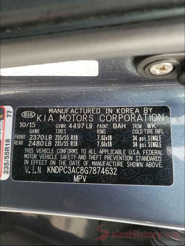 KNDPC3AC8G7874632 2016 KIA SPORTAGE