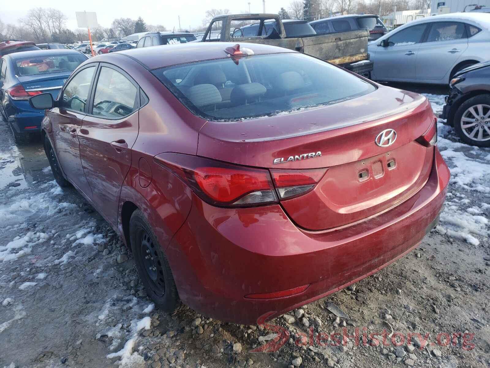 5NPDH4AEXGH762924 2016 HYUNDAI ELANTRA