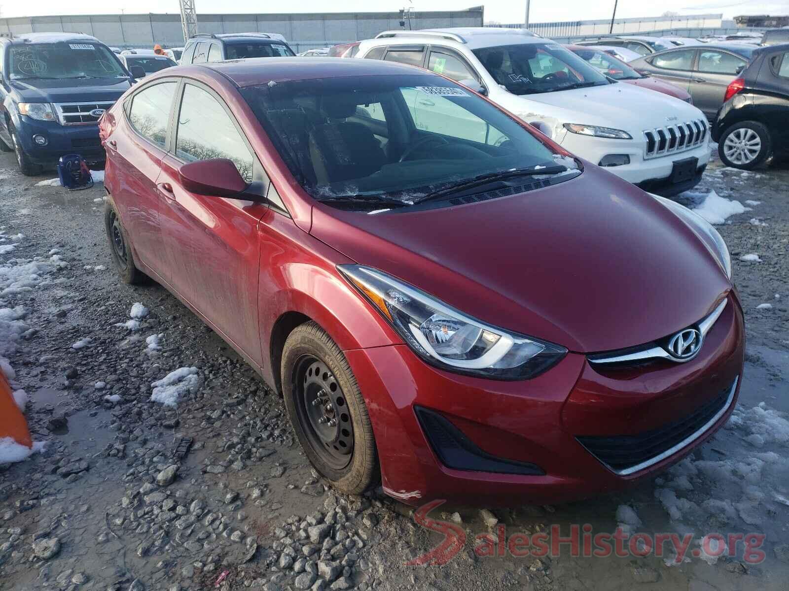 5NPDH4AEXGH762924 2016 HYUNDAI ELANTRA