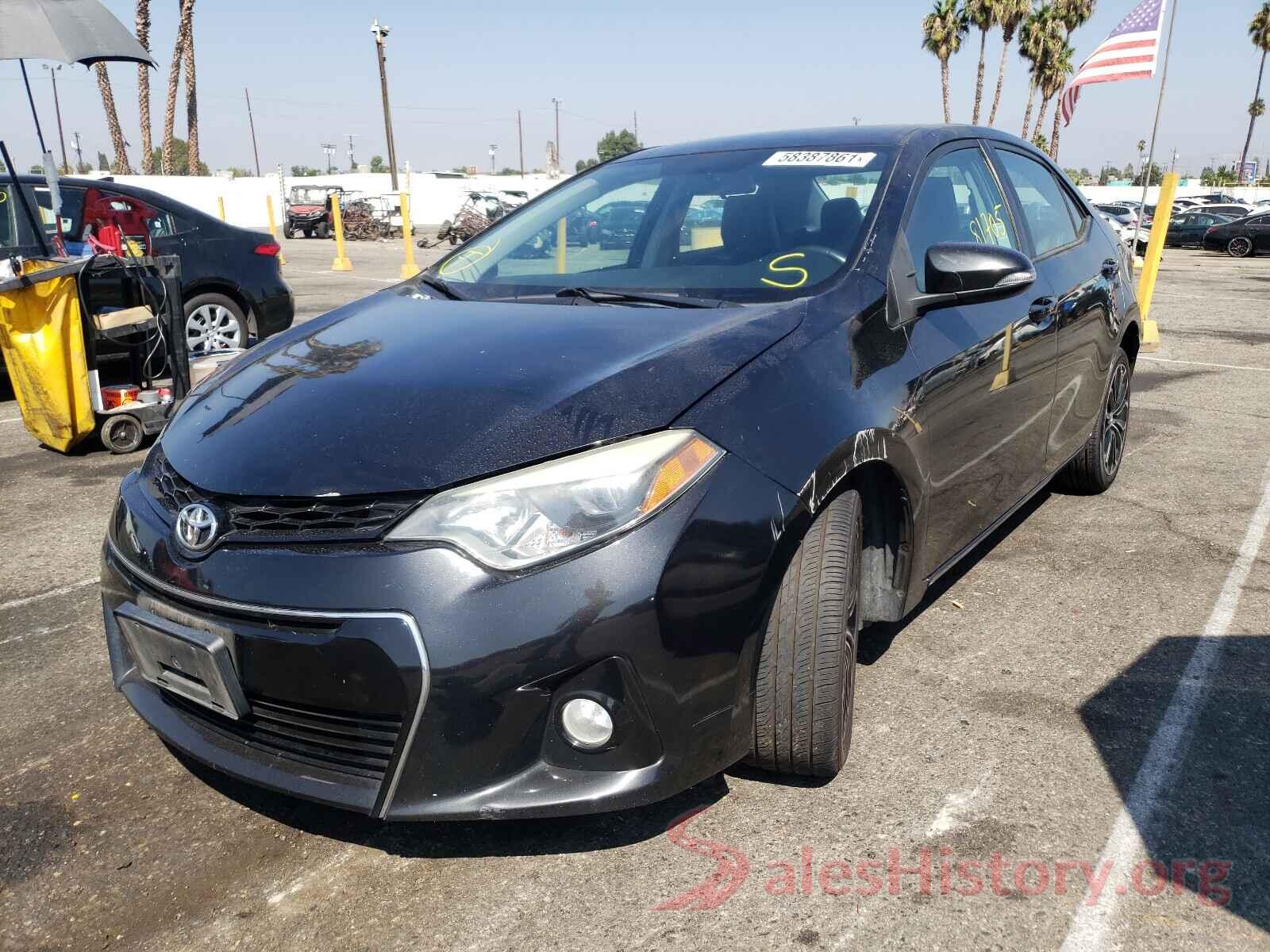 5YFBURHE6GP412165 2016 TOYOTA COROLLA