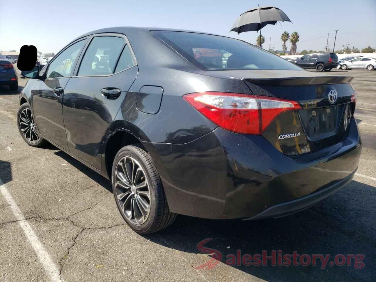 5YFBURHE6GP412165 2016 TOYOTA COROLLA