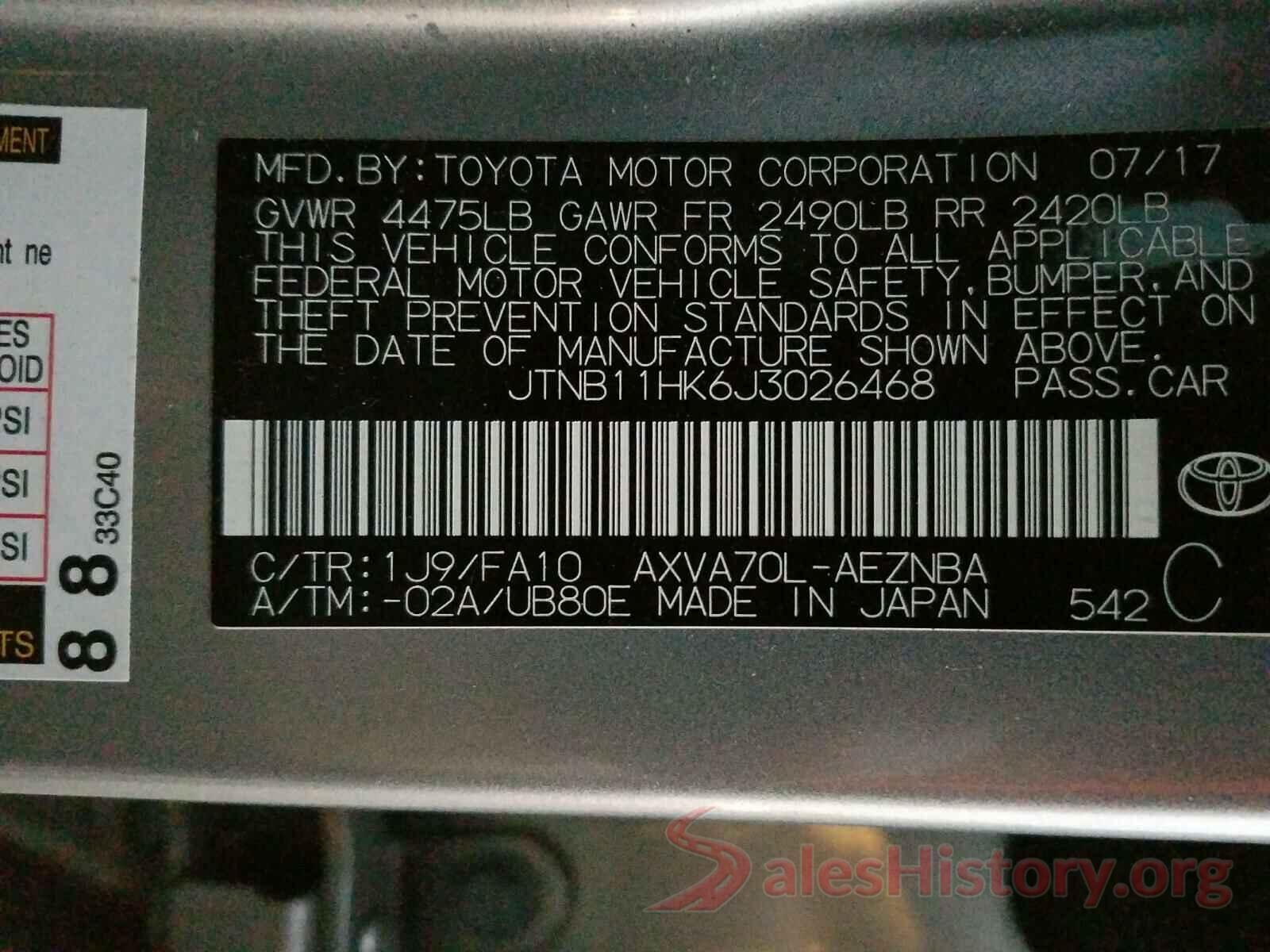 JTNB11HK6J3026468 2018 TOYOTA CAMRY