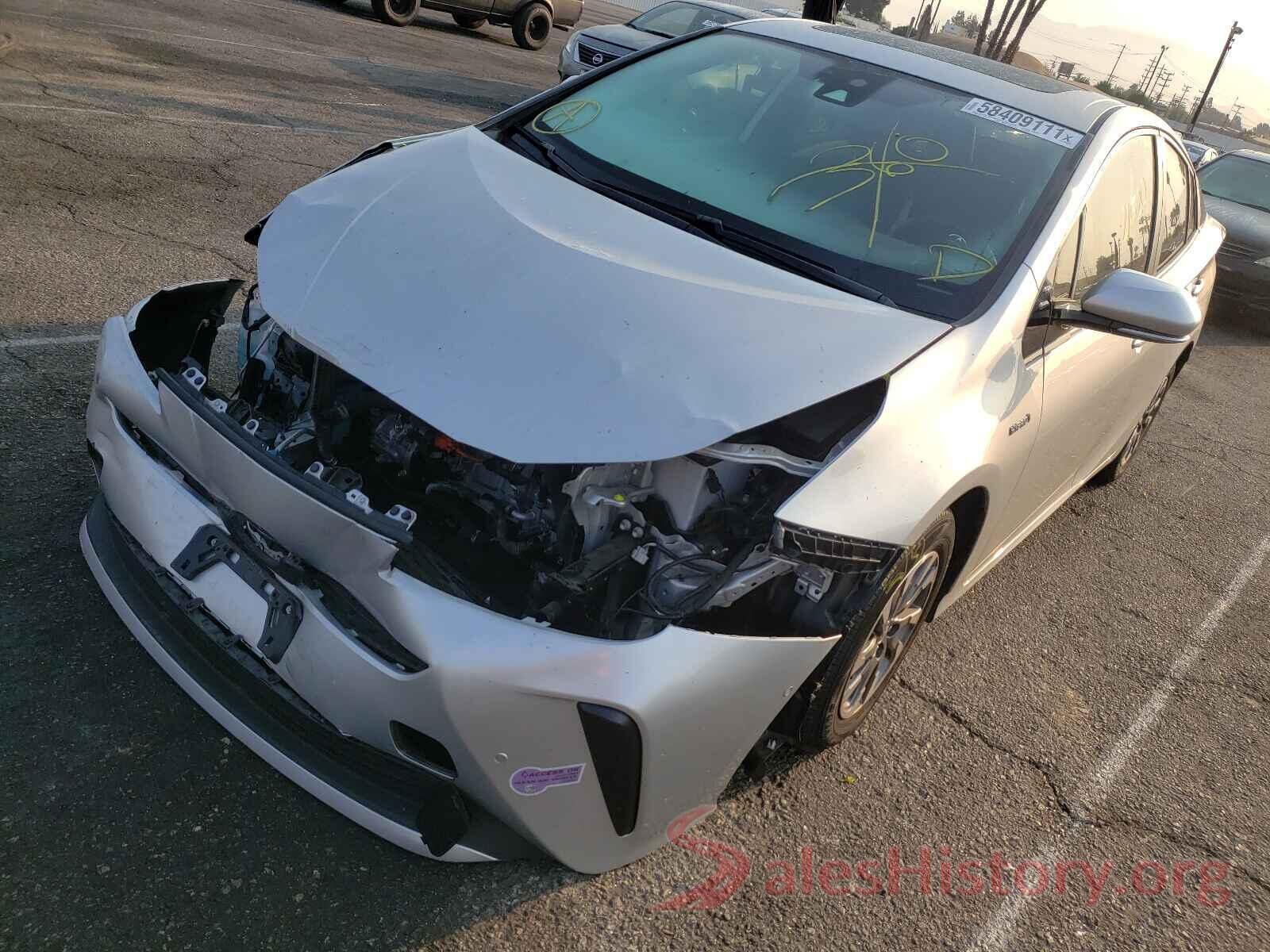 JTDKARFU8K3081027 2019 TOYOTA PRIUS